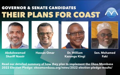 Okoa Mombasa’s Election Pledge: What did Governor and Senate candidates promise?